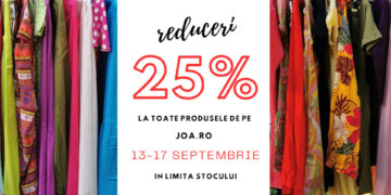 Joa.ro te răsfață în această toamnă cu reduceri de 25% la toate produsele